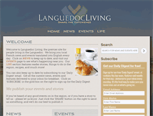 Tablet Screenshot of languedocliving.com